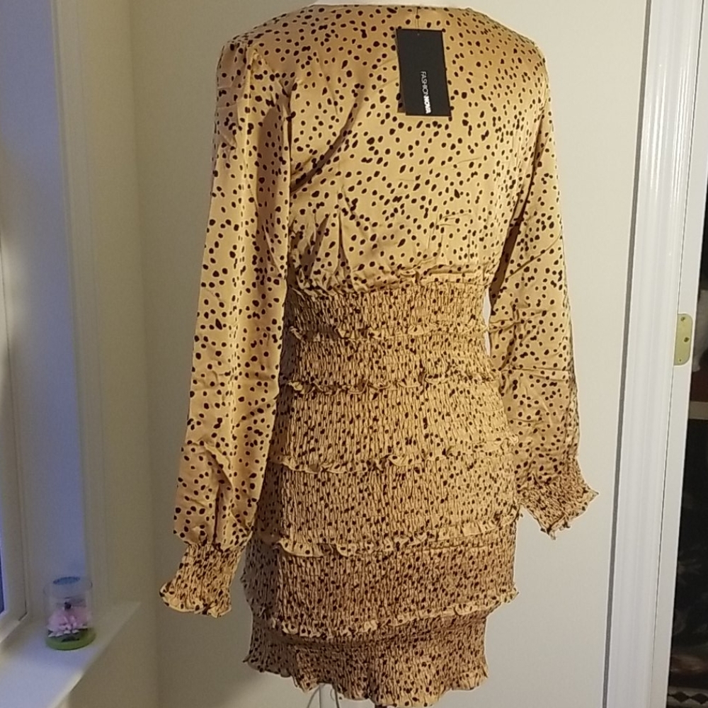 STYLE RACK Bodycon Ruffle Leopard Dress - Picture 10 of 12
